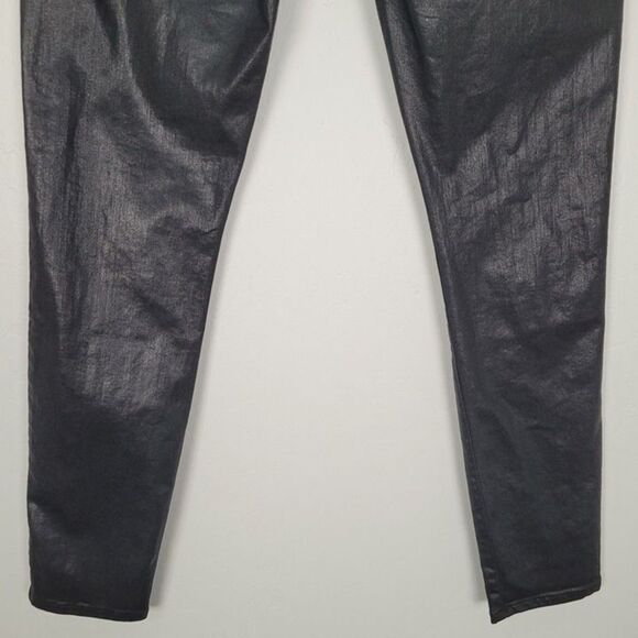 Frame Size 30 Le Skinny De Jeanne Jeans Skinny Noir Coated Black - Picture 7 of 12